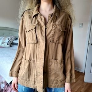 H&M Cargo Lightweight Brown Jacket